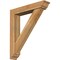 Ekena Millwork Traditional Traditional Rough Sawn Bracket w/ Offset Brace, Western Red Cedar, 6"W x 30"D x 34"H BKT0604X30X34TRA01RWR - alternate 1